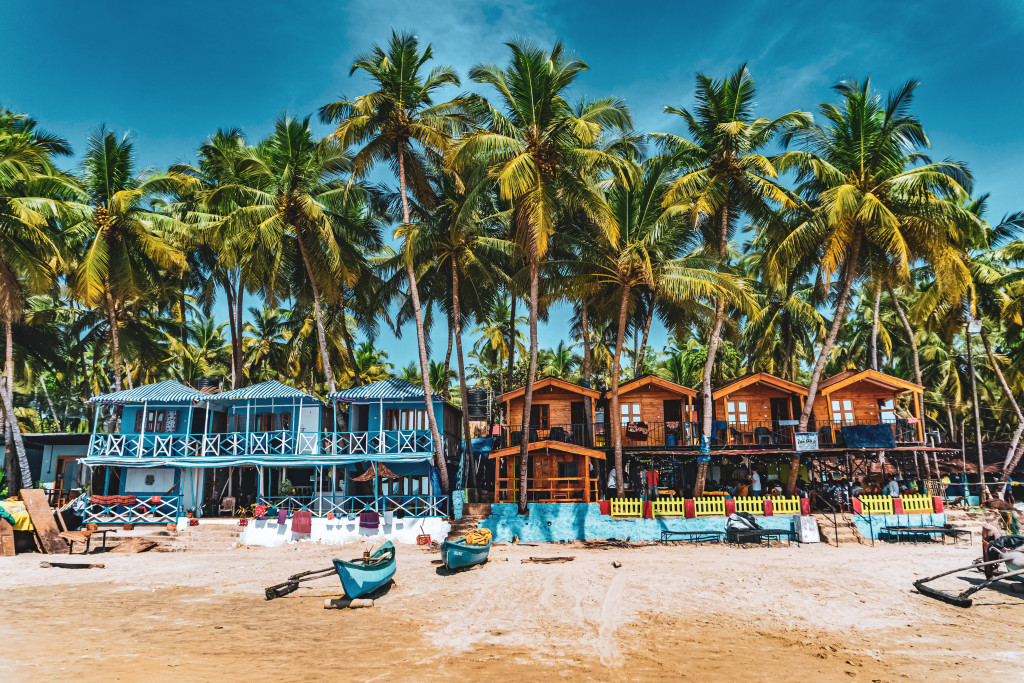 A beachside resort in Goa