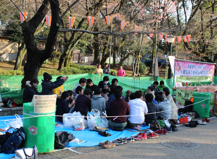 Hanami at Ueno Park