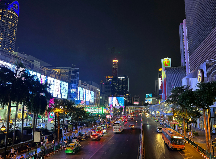 Bangkok night street