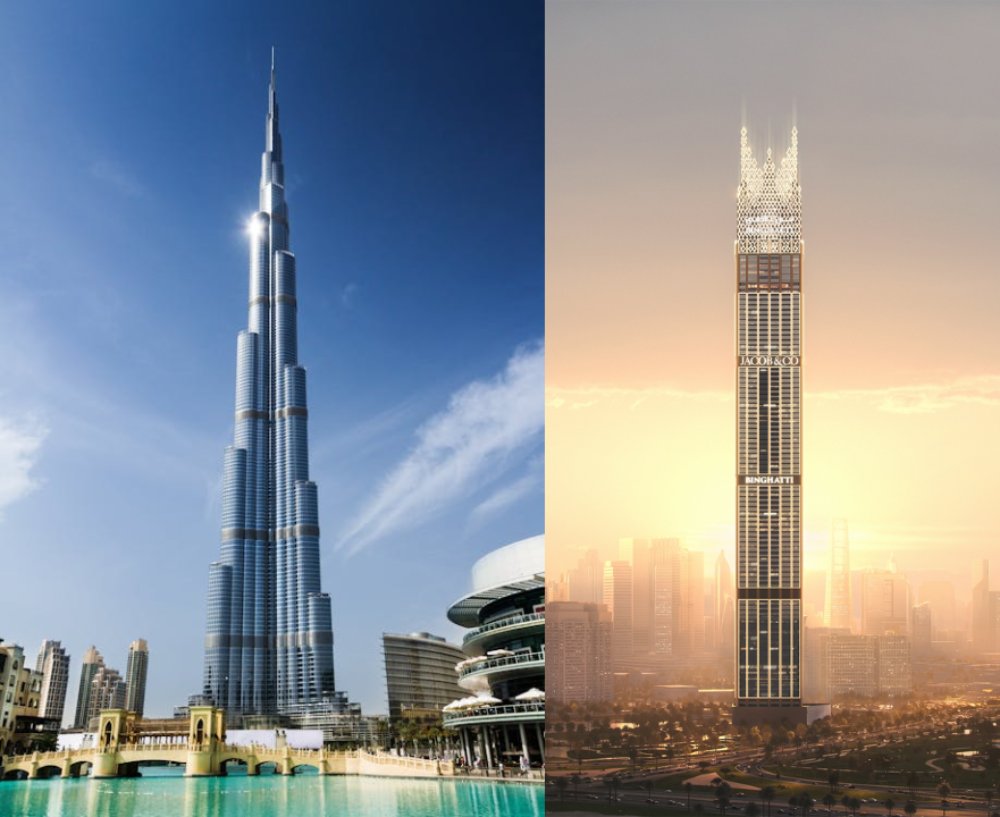 Burj Khalifa vs Burj Binghatti