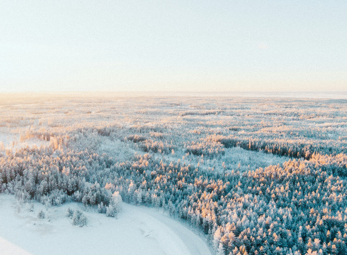 A landscape in Finland