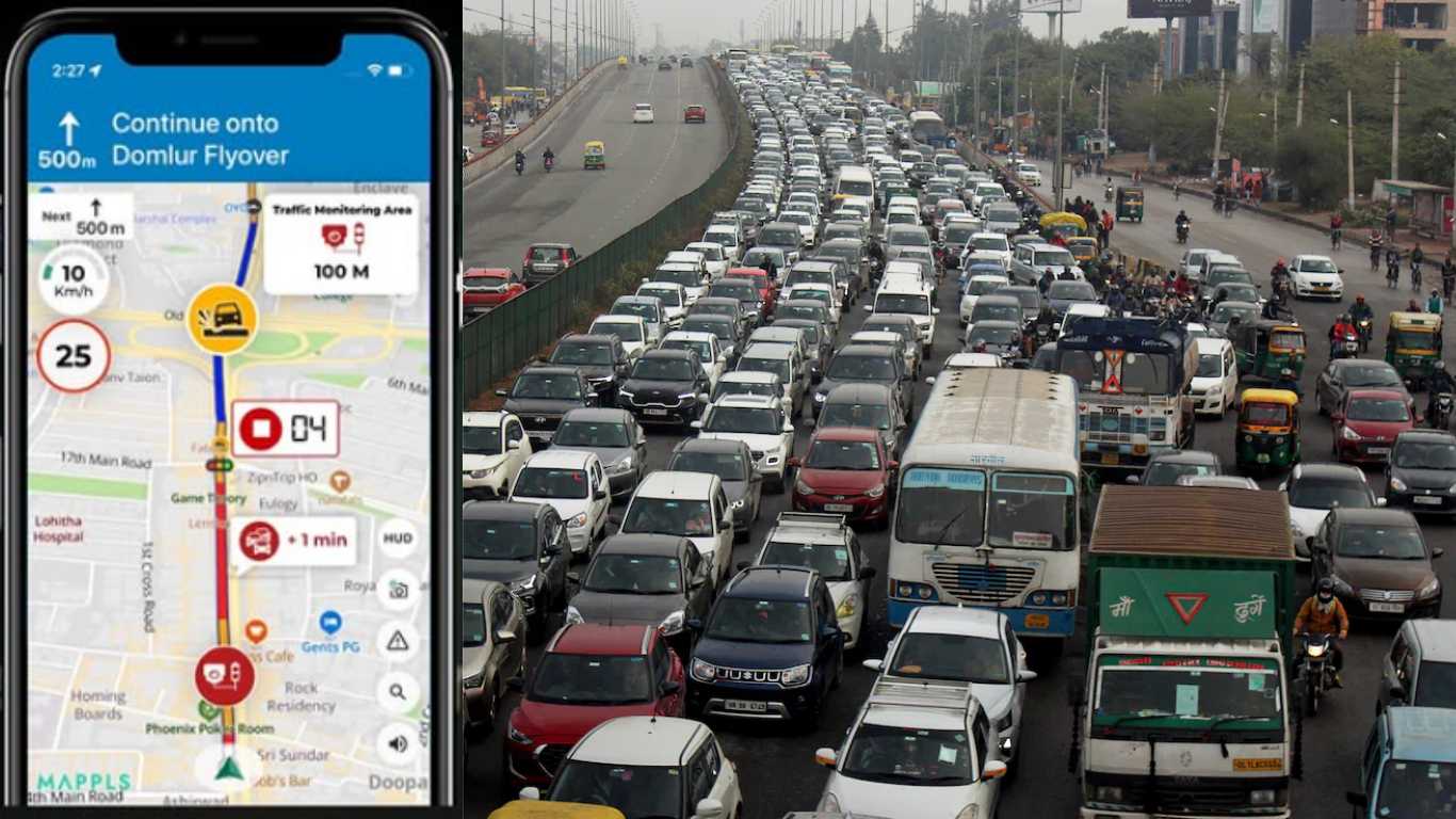 Bengaluru live traffic signal countdown