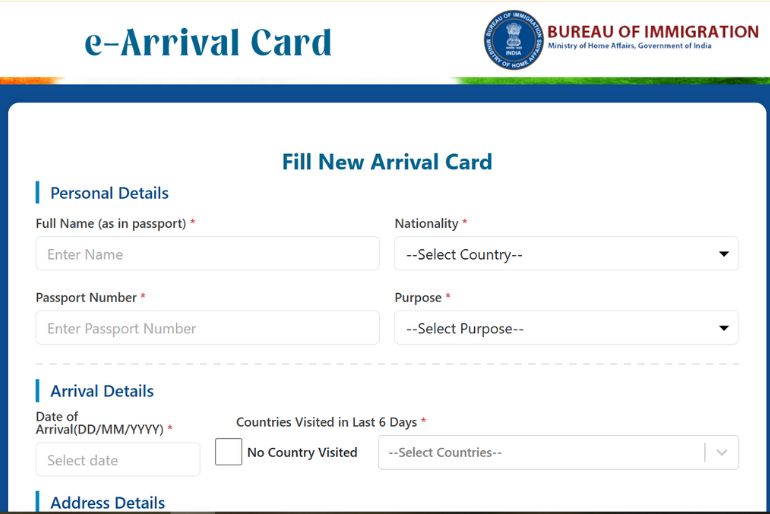 Delhi Airport Introduces e-Arrival Card