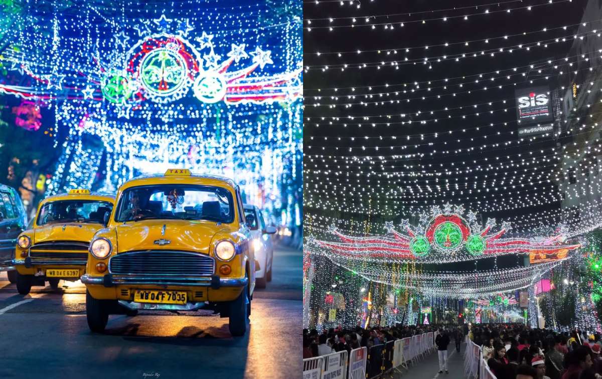 Park Street In Christmas Kolkata