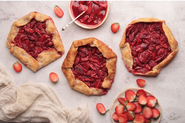 strawberry galette